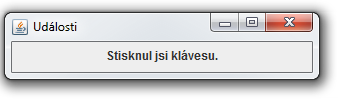 Udalosti klávesnice v Jave - Tvorba hier v Java Swing