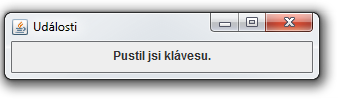 Udalosti klávesnice v Jave - Tvorba hier v Java Swing