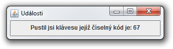 Udalosti klávesnice v Jave - Tvorba hier v Java Swing
