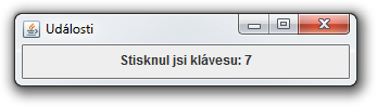 Udalosti klávesnice v Jave - Tvorba hier v Java Swing
