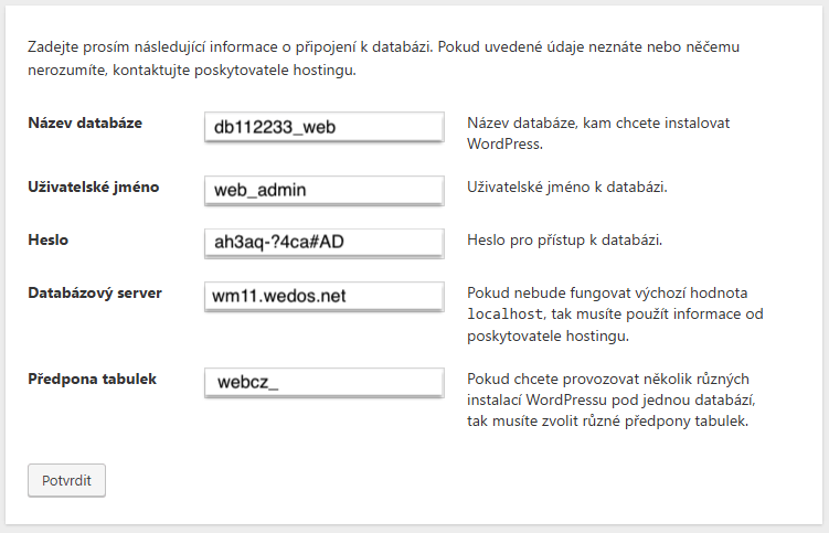 Vytvorenie webu pomocou WordPress