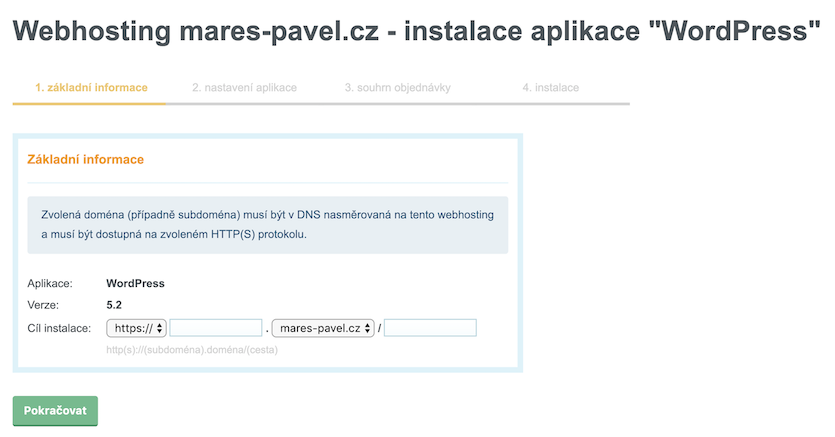 Vytvorenie webu pomocou WordPress