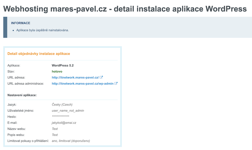 Vytvorenie webu pomocou WordPress