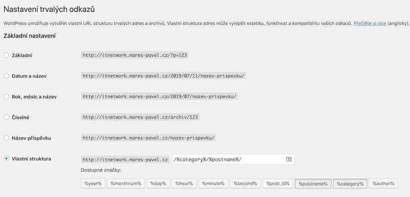 Vytvorenie webu pomocou WordPress
