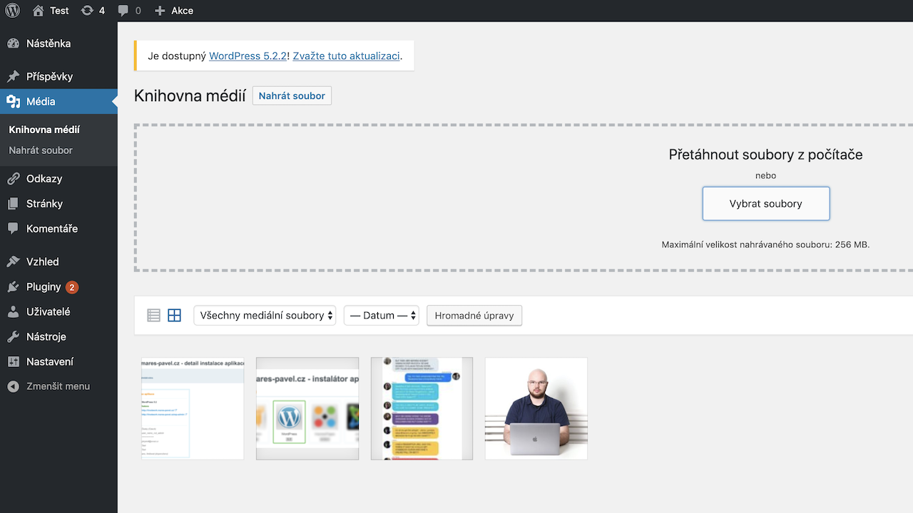Vytvorenie webu pomocou WordPress
