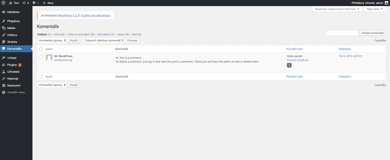 Vytvorenie webu pomocou WordPress