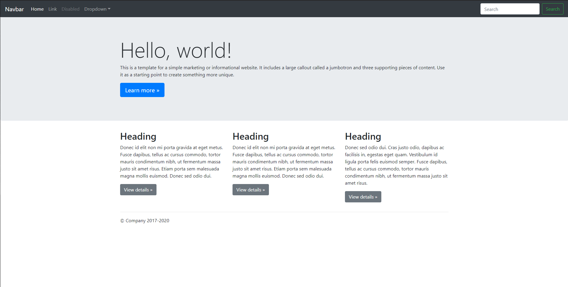 Bootstrap na veľkom displeji - Responzívny webdesign