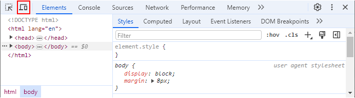 Zobrazenie webu na mobile v Google Chrome - Responzívny webdesign