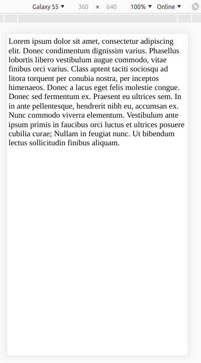 Zobrazenie webu na mobile v Google Chrome - Responzívny webdesign