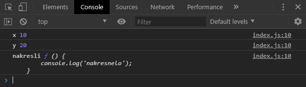 Console log 2 - Objektovo orientované programovanie v JavaScriptu