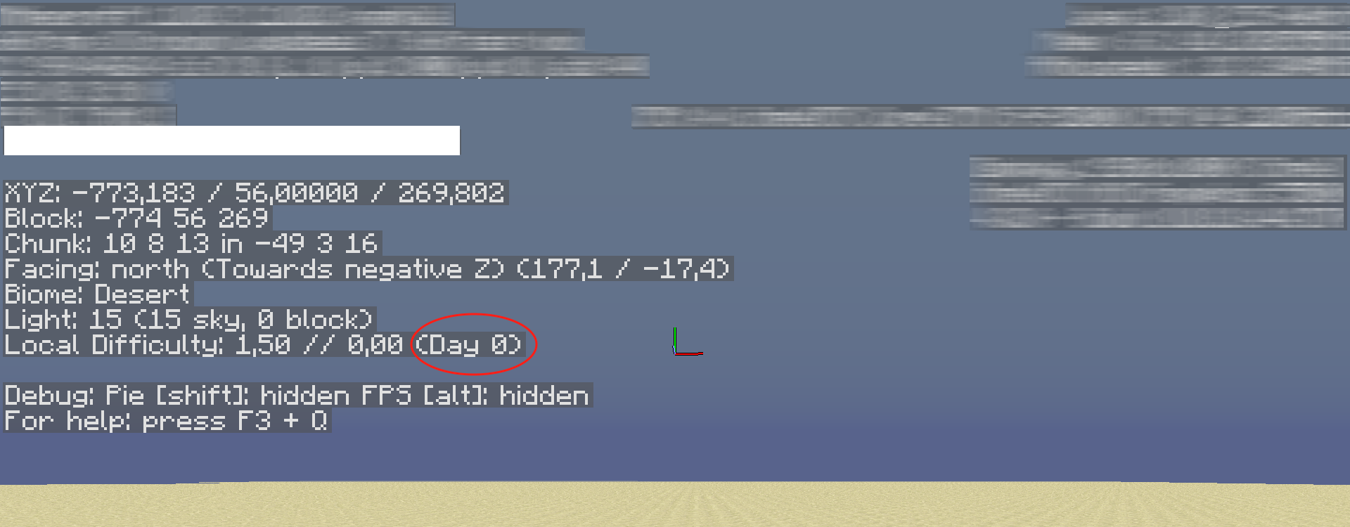 Počet dní zobrazený v debug screen - Programovanie v Minecraftu