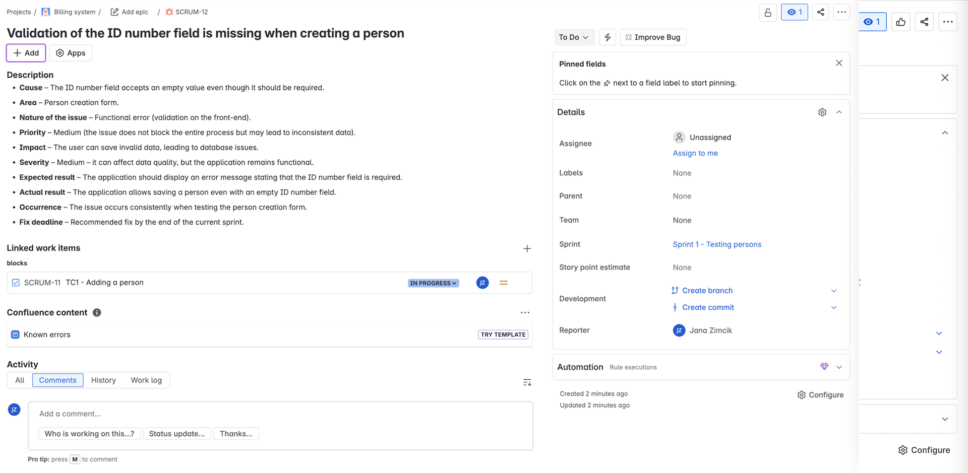 Bug report - Praktické testovanie projektov - Manuálne testovanie