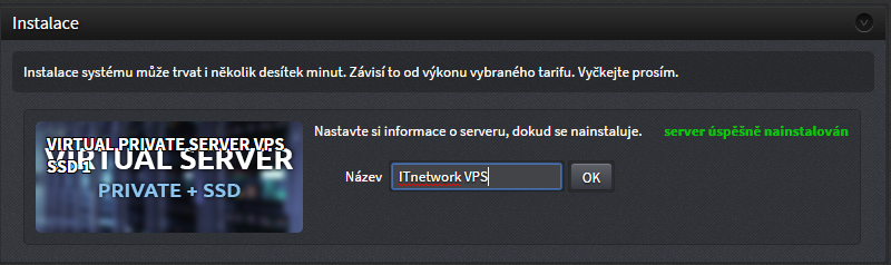 Nastavenie názvu servera - Administrácia VPS serverov