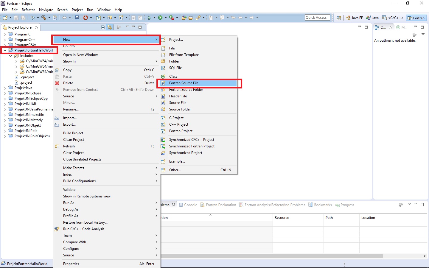 Vytvorenie Fortran zdrojáky - Ďalšie vývojové nástroje pre tvorbu aplikácií