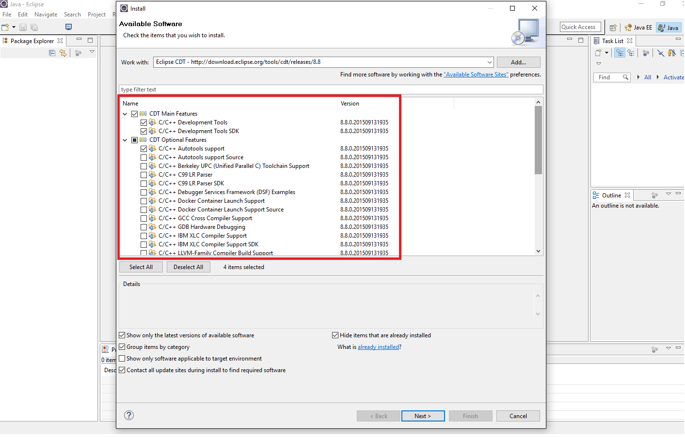 vyberieme balíčky - JNI - Java Native Interface
