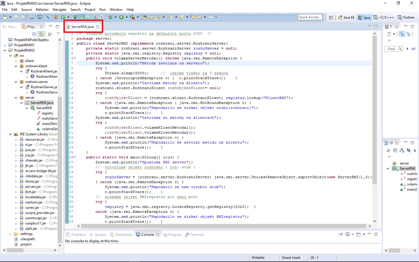 Server RMI Java komplet - RMI - Remote Method Invocation