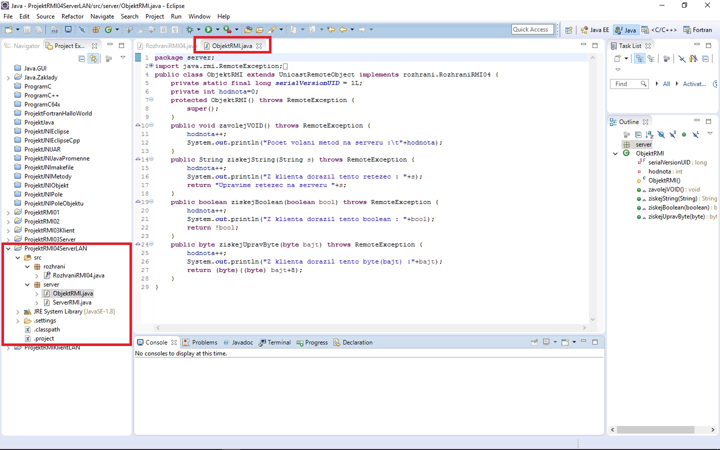 Java RMI Objekt - RMI - Remote Method Invocation