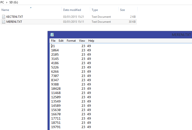 Ukladanie na SD kartu v Arduino - Arduino