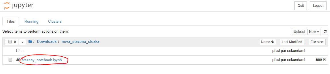 Stiahnutie Jupyter notebook - Neurónové siete a deep learning v Pythone