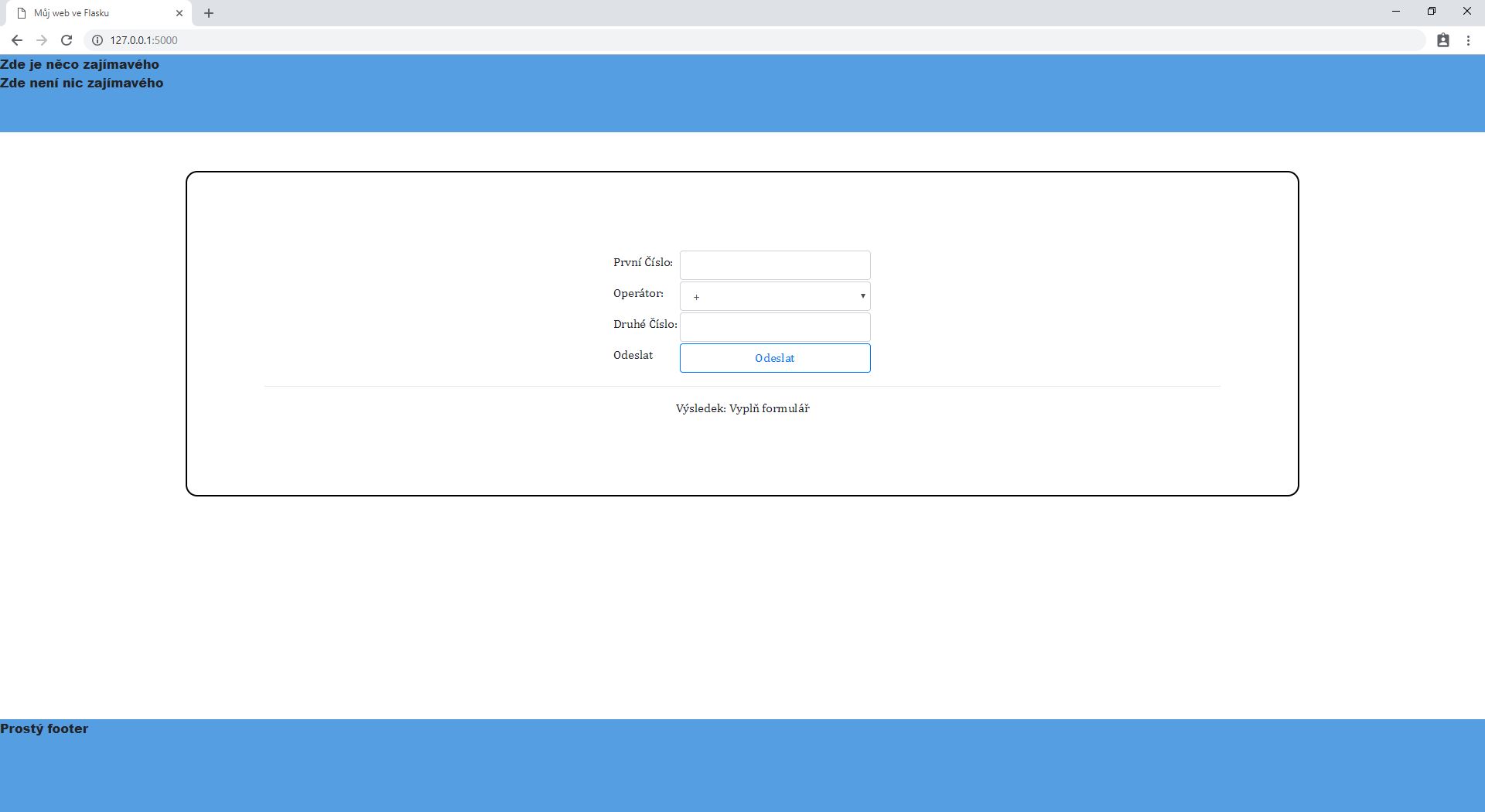 Webová aplikácia s frameworky Bootstrap a Flask v Pythone - Flask framework pre Python