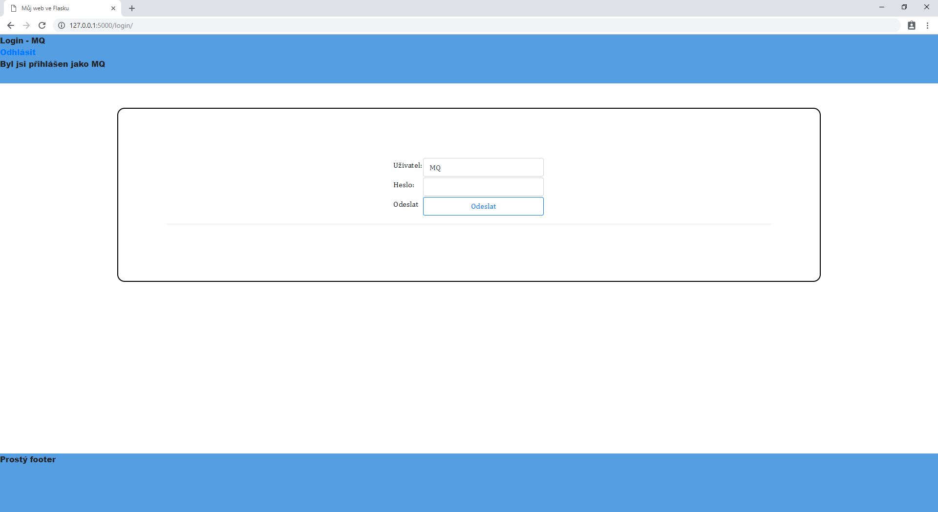 Flash správy vo Flask frameworku pre Python - Flask framework pre Python