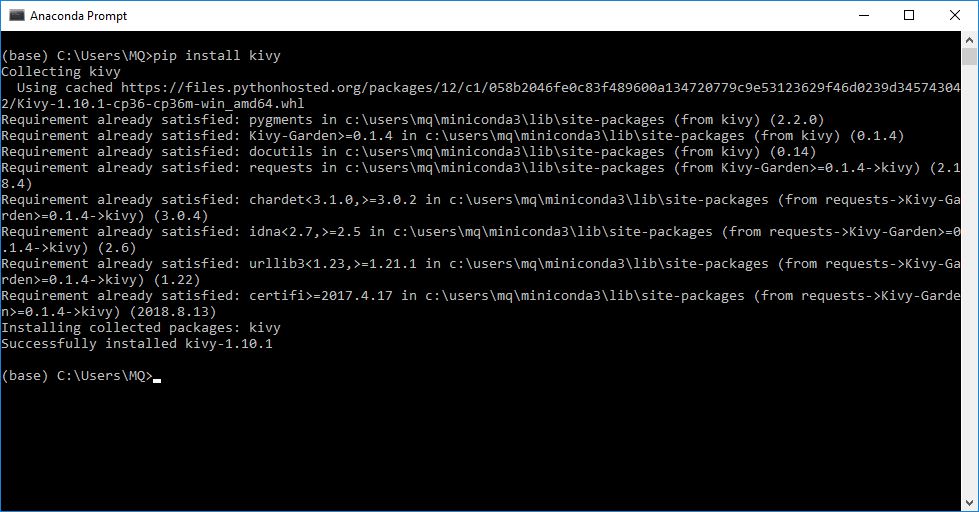 Inštalácia Kivy frameworku pre Python na Windows - Kivy framework pre Python
