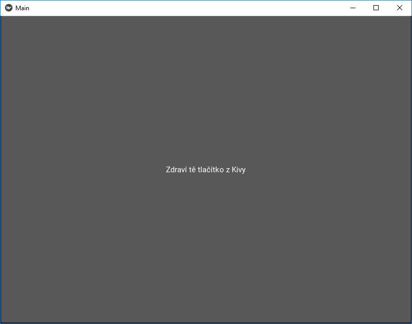 Hello world aplikácie v Kivy frameworku pre Python - Kivy framework pre Python
