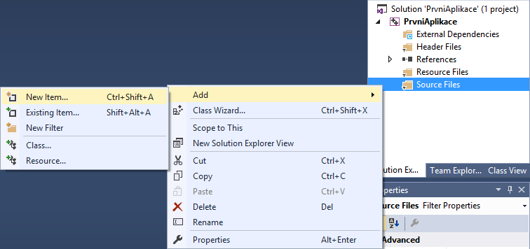 Nový zdrojový kód v C ++ - Základné konštrukcie jazyka C ++