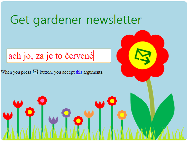 Políčko pre email - Profesionálny webdesign v CSS 3
