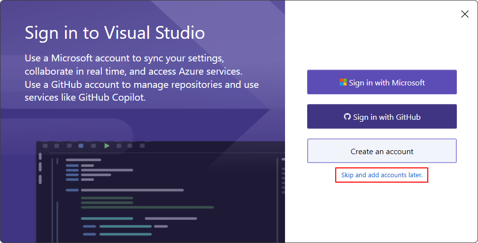 Prihlásenie do Visual Studia - MS-SQL databázy krok za krokom