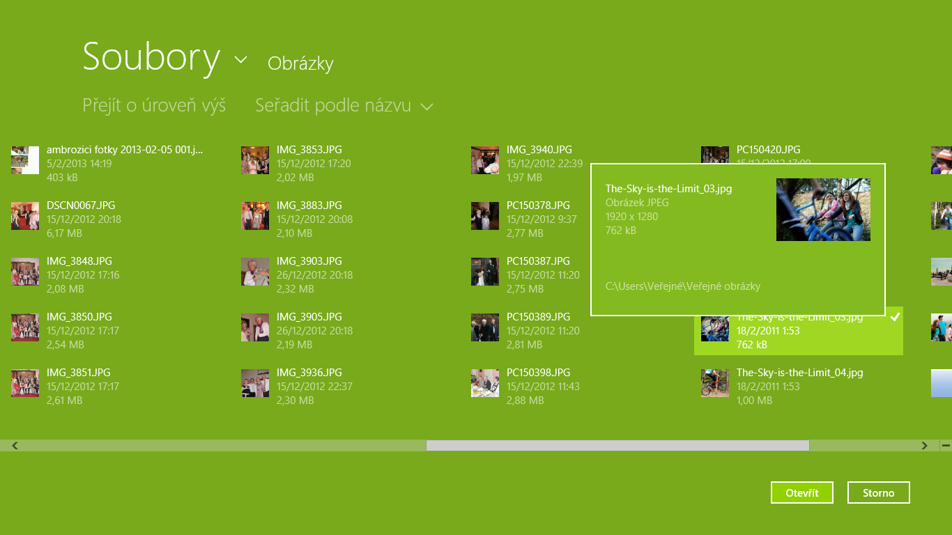 Picker pre výber obrázku vo Windows 8 - Tvorba Windows 8 store aplikácií v JavaScripte