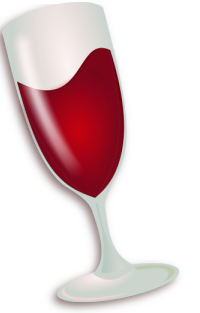Wine logo - Linux a UNIX