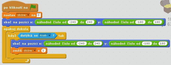 program pre kraba - Scratch