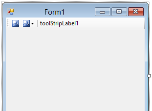 Toolstrip v C# .NET - Okenné aplikácie v C # .NET vo Windows Forms