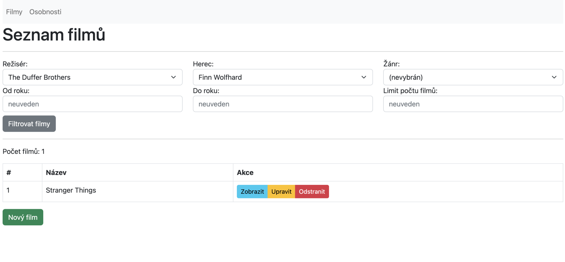 Django REST API – Vyfiltrované filmy - Online kurzy programovania Python - Najväčší slovenský tutorial