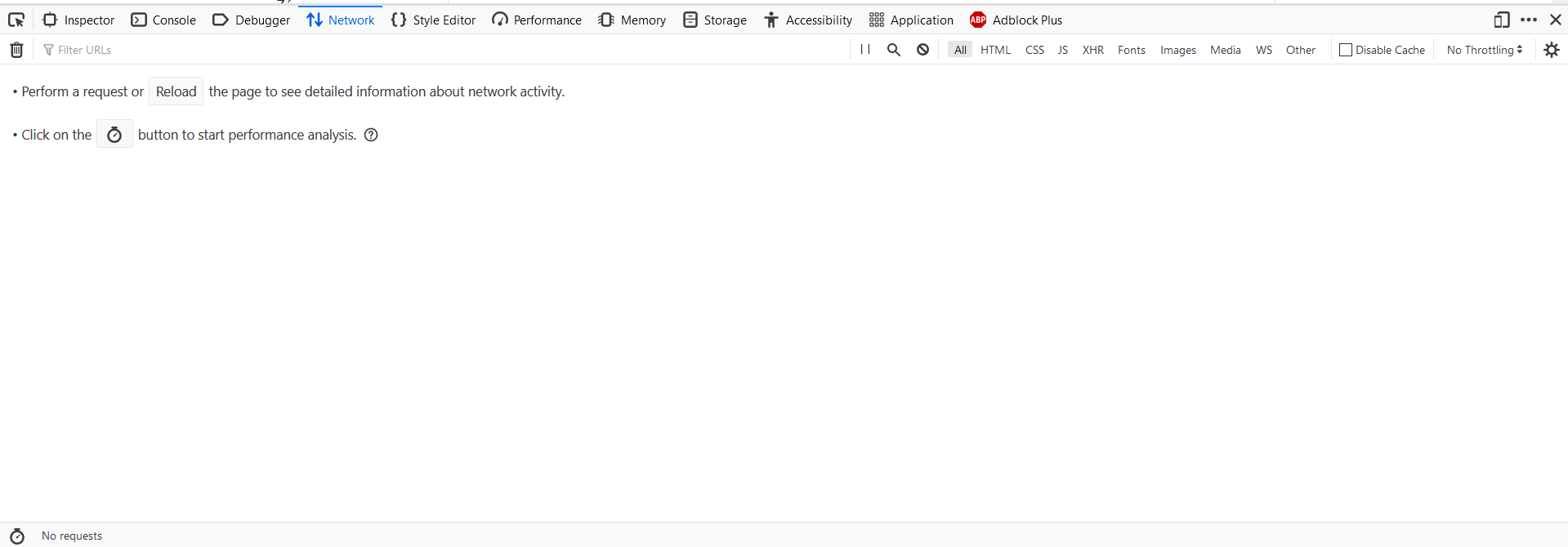 Prázdne okno siete v prehliadači - REST API v Spring Boot - Filmová databáza
