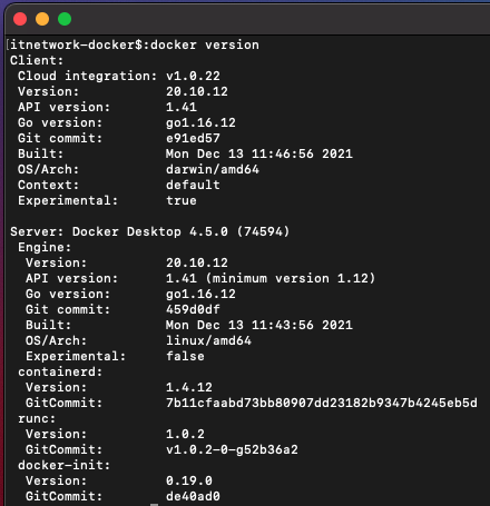 docker version - Docker