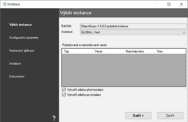 ObjectGears nová inštalácia – 2 - Systém ObjectGears