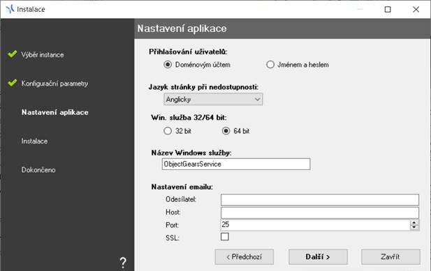 ObjectGears nová inštalácia – nastavenie - Systém ObjectGears