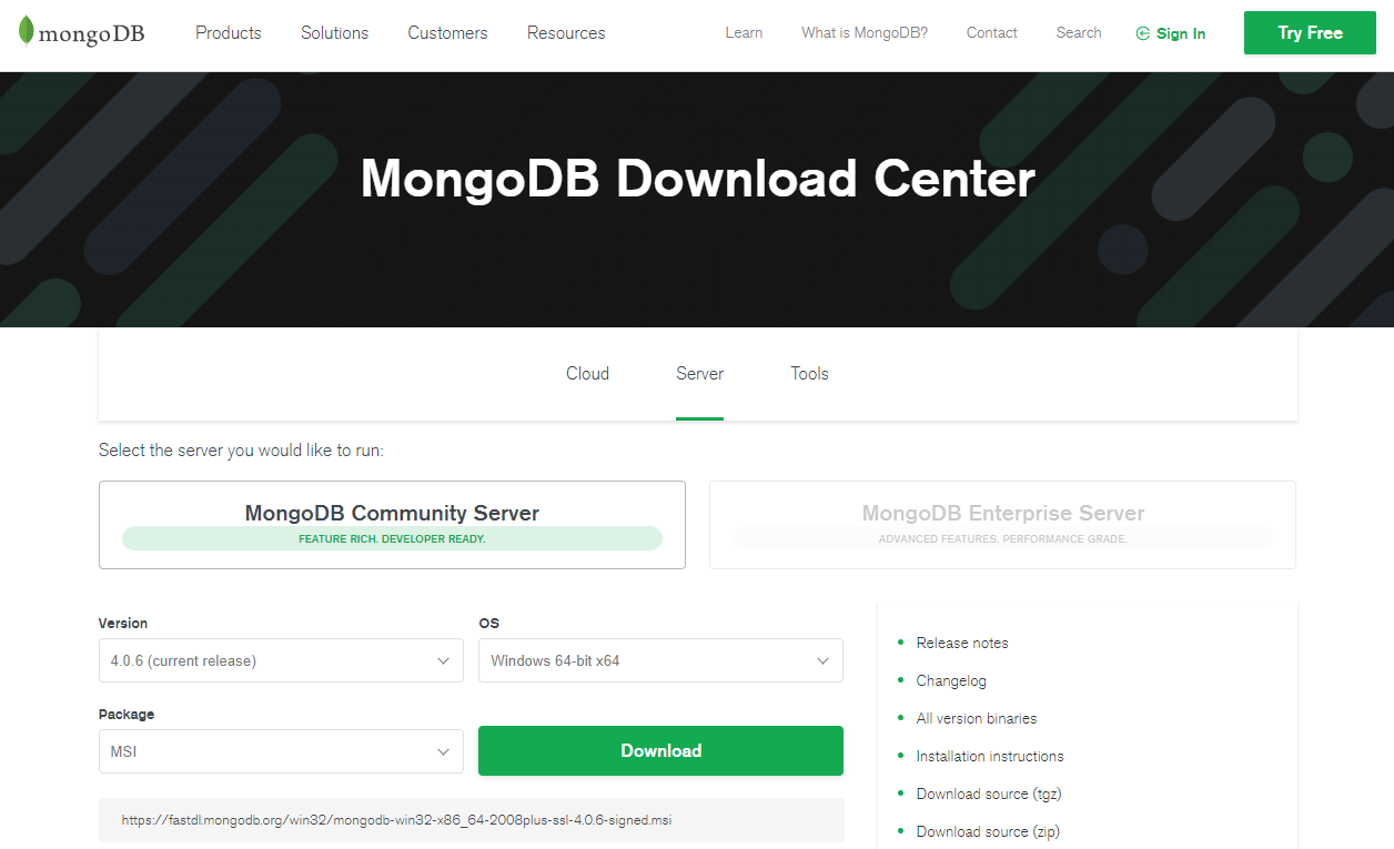 Tutoriál MongoDB databázy - Node.js