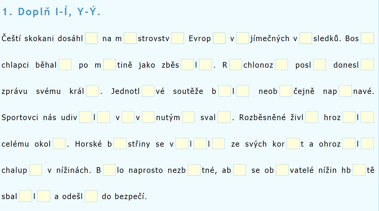 novembrový diktát - Študent IT na strednej škole