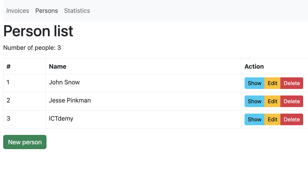 Zoznam osôb v databáze faktúr - Praktické testovanie projektov - Automatizované testovanie