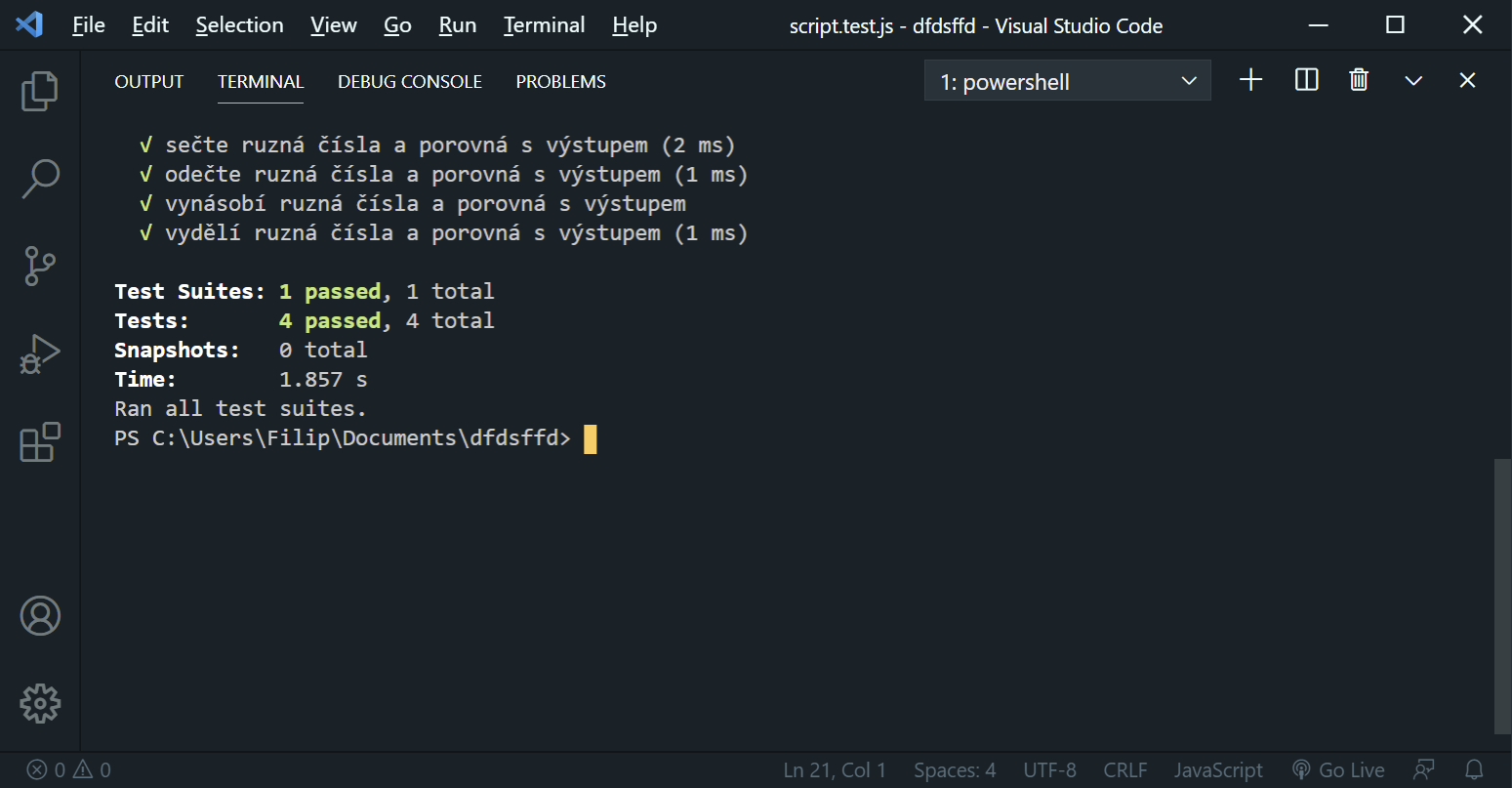uspesne_testy - Testovanie v JavaScripte