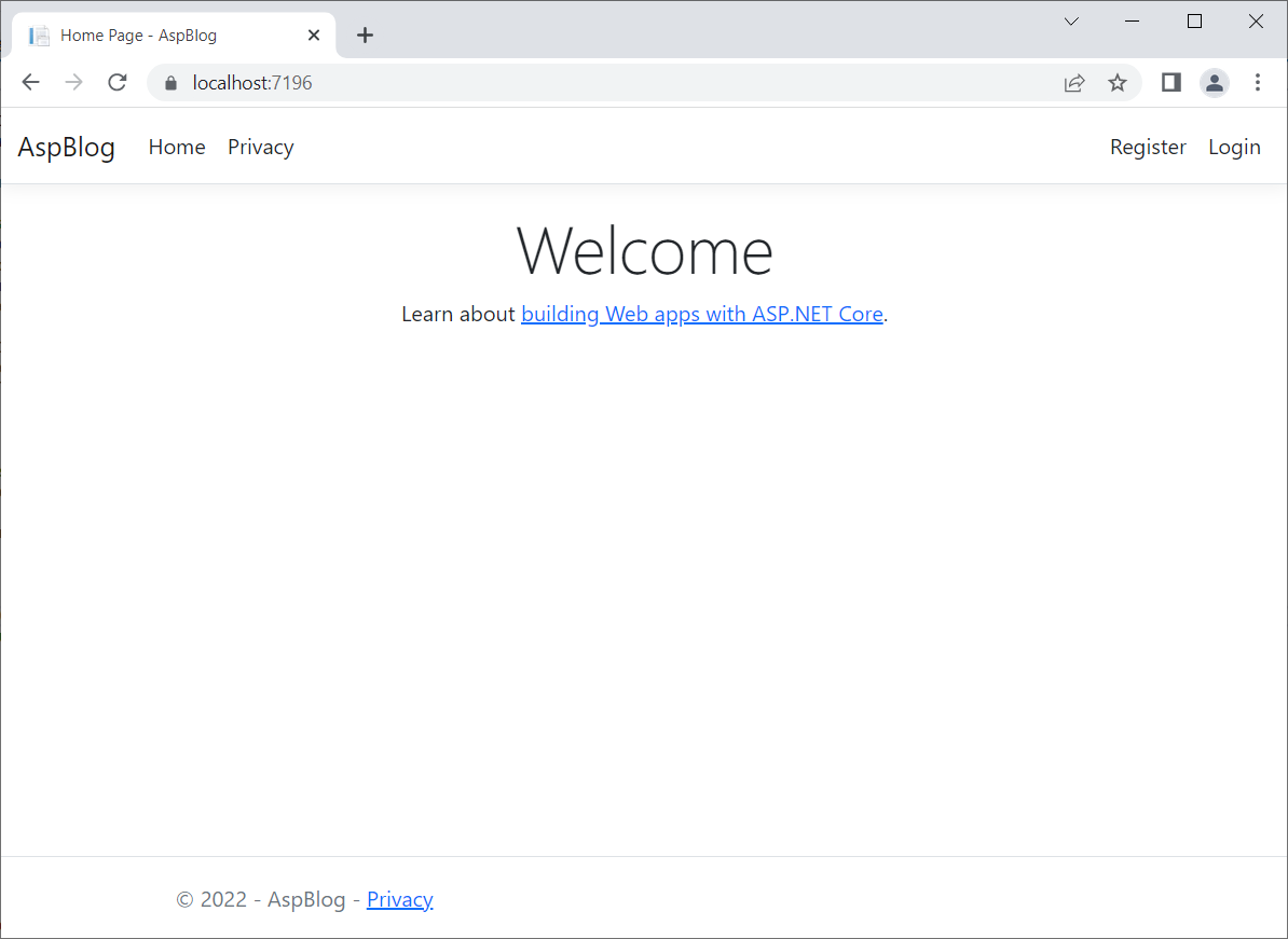 Predvolený projekt v ASP.NET Core MVC - Základy ASP.NET Core MVC