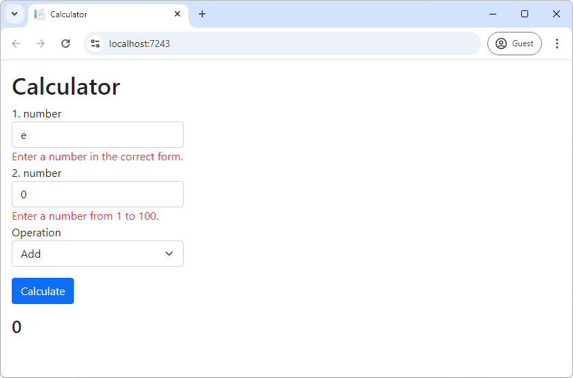 Validácia s vlastnými hláškami v ASP.NET Core MVC - ASP.NET Core