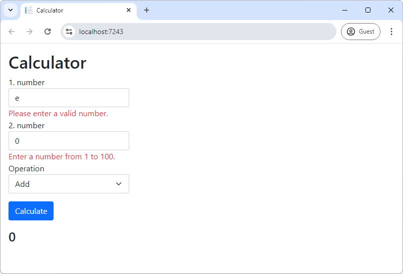Validácia v ASP.NET Core MVC - Základy ASP.NET Core MVC