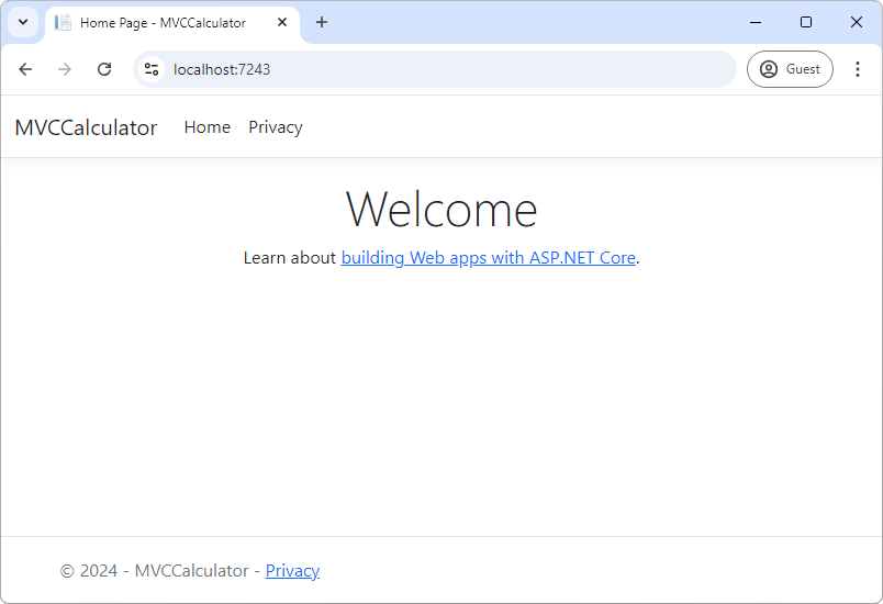 Predvolený projekt v ASP.NET Core MVC - Základy ASP.NET Core MVC