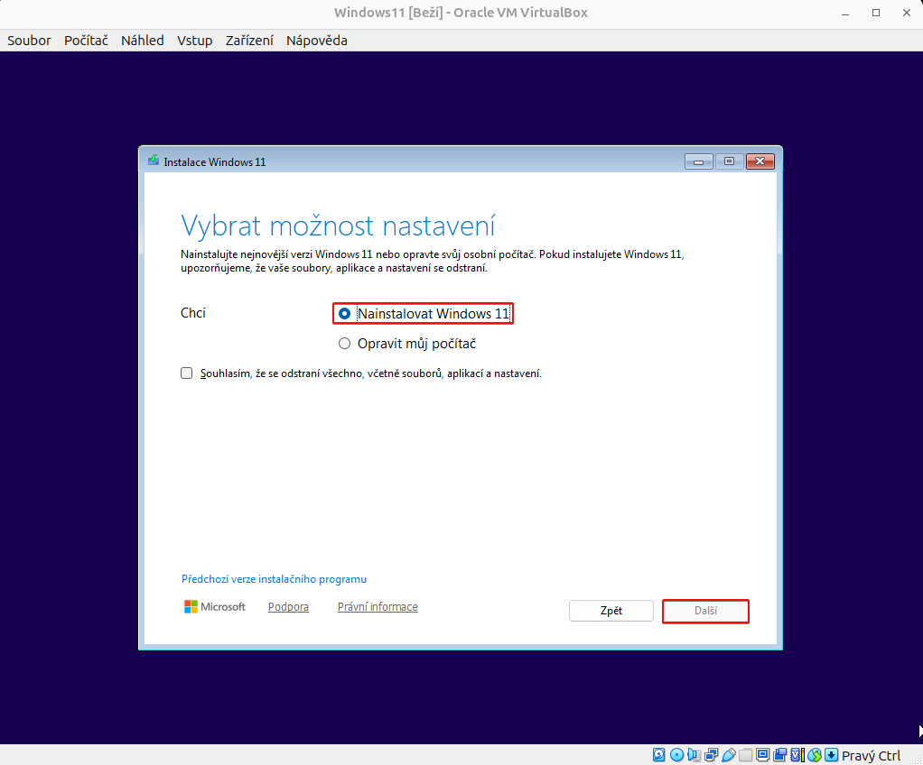 Spustenie inštalácie Windows - Základy Linuxu - Základy Linuxu