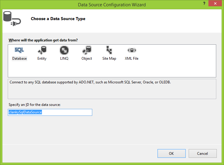 Pridanie DataSource v ASP.NET Web Forms - ASP.NET Web Forms