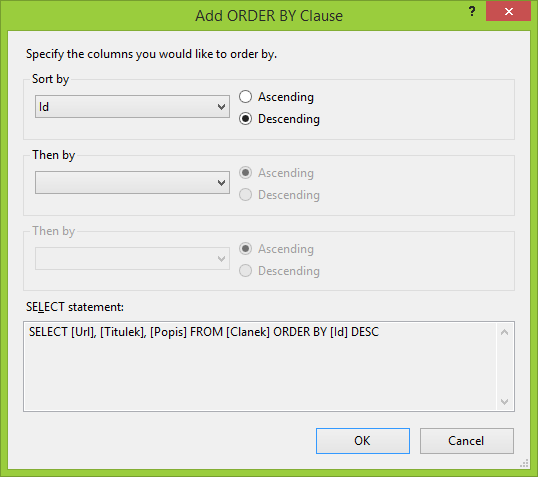 Pridanie DataSource v ASP.NET Web Forms - ASP.NET Web Forms